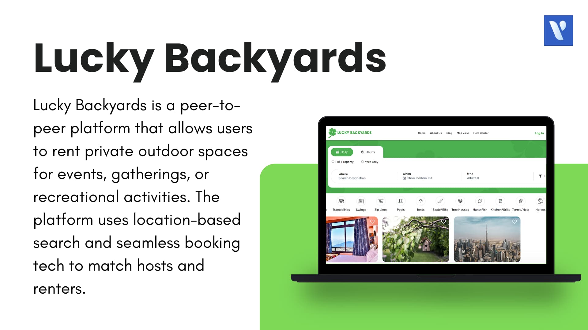 Lucky Backyards booking marketplace