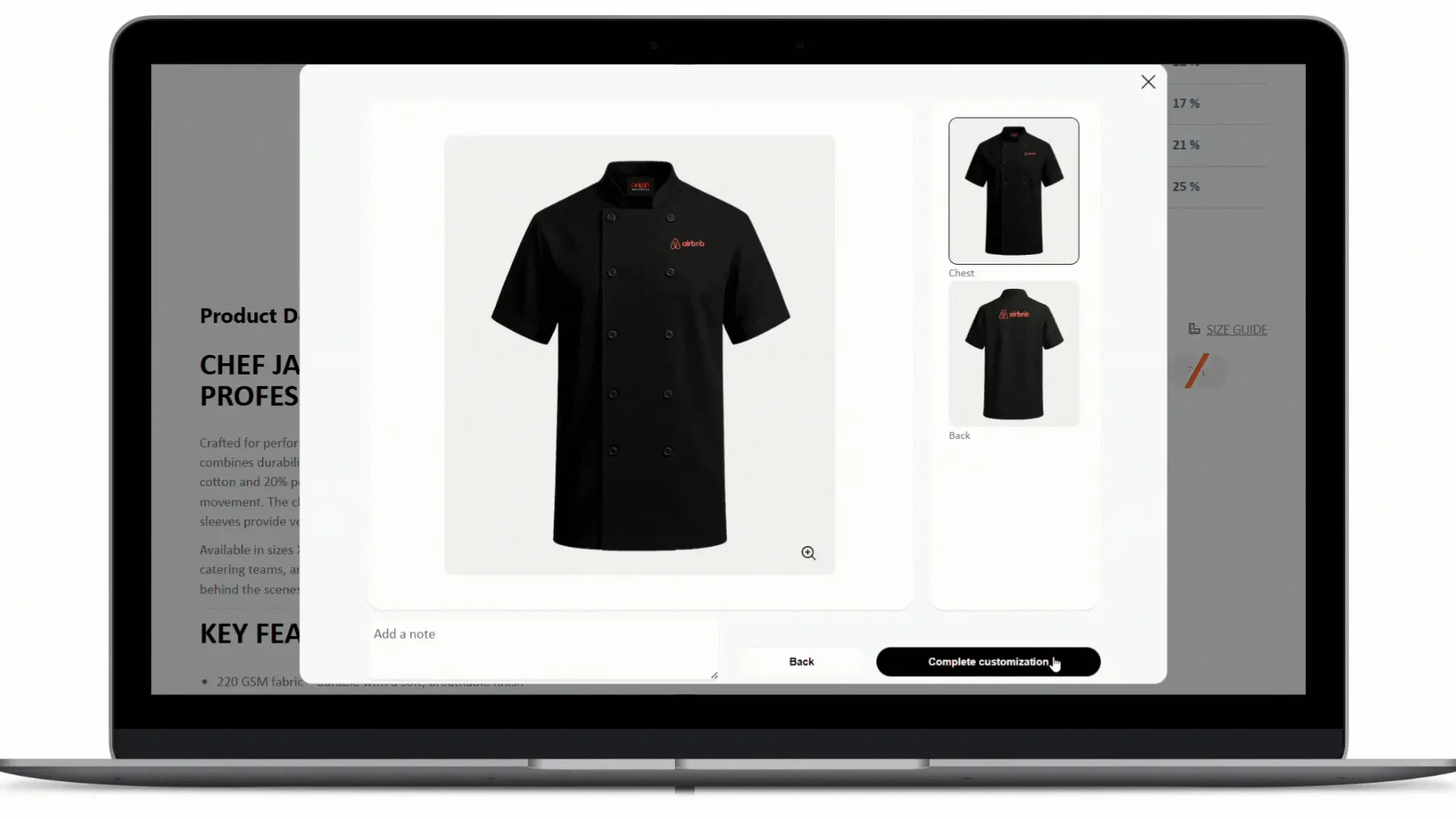 Origin Workwear e-commerce and administration screens